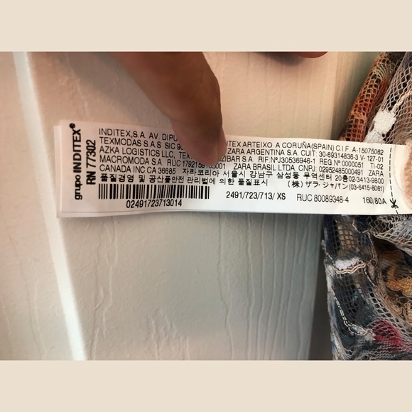 Zara Floral Sheer Printed Dress - Picture 5 of 5